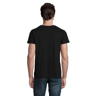 Camiseta ajustada de cuello redondo para hombre