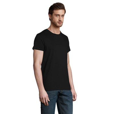 Camiseta ajustada de cuello redondo para hombre