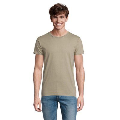 Camiseta Ajustada Hombre 175g Caqui XL