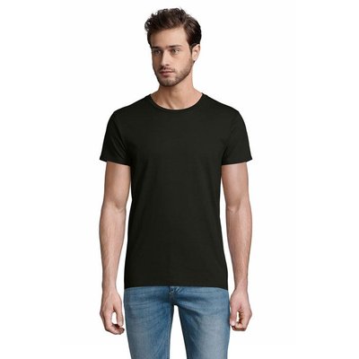 Camiseta Ajustada Hombre 175g Negro 3XL