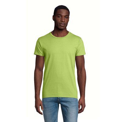 Camiseta Ajustada Hombre 175g Verde Manzana XS