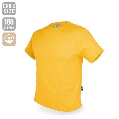 Camiseta Algodón 160g Tallas Niños y Adultos Amarillo 8-10