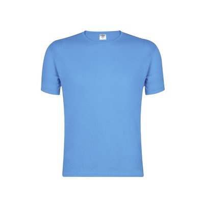 Camiseta Algodón Adulto Azul Claro XL