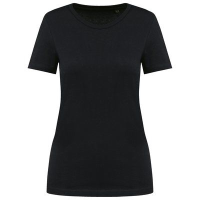 Camiseta de algodón de calidad para mujer Black L