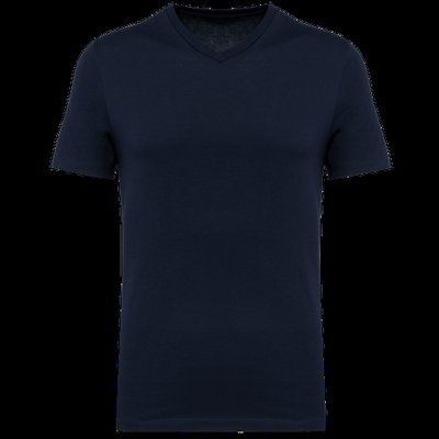 Camiseta algodón cuello de pico hombre Deep Navy 3XL