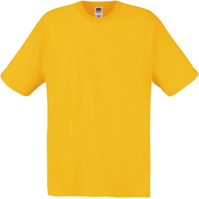 Camiseta algodón cuello redondo Amarillo 3XL