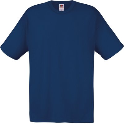 Camiseta algodón cuello redondo Azul 3XL