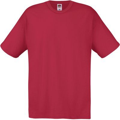 Camiseta algodón cuello redondo Brick Red M