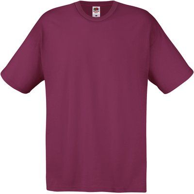 Camiseta algodón cuello redondo Burgundy S