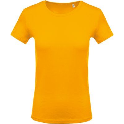 Camiseta algodón cuello redondo mujer Yellow L