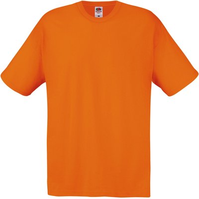 Camiseta algodón cuello redondo Naranja XXL