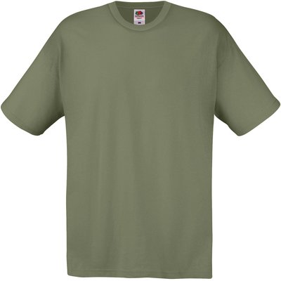 Camiseta algodón cuello redondo Verde M