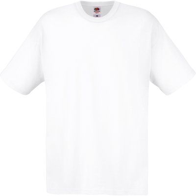 Camiseta algodón cuello redondo White XXL