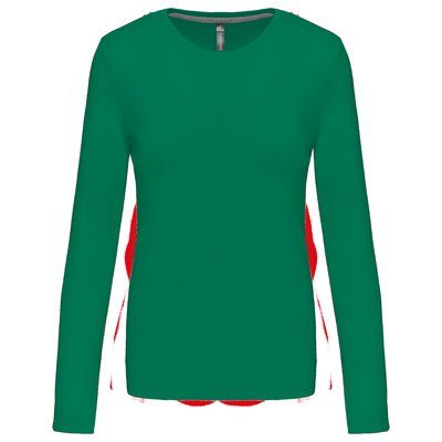 Camiseta algodón de manga larga mujer Kelly Green S