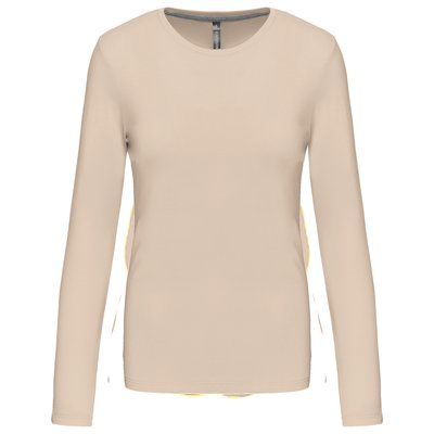 Camiseta algodón de manga larga mujer Light Sand L