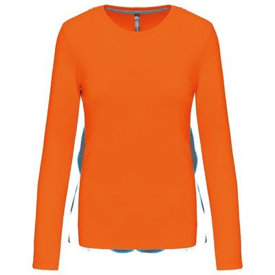 Camiseta algodón de manga larga mujer Orange XL