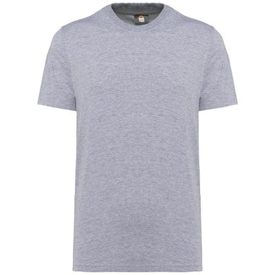 Camiseta algodón orgánico cuello redondo Gris XS