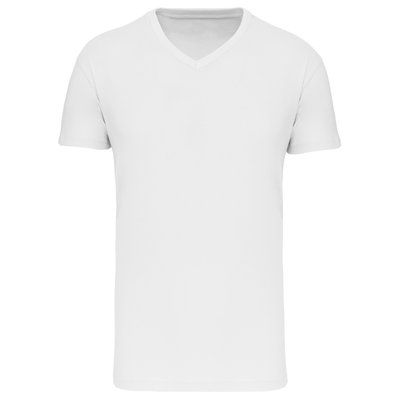 Camiseta algodón orgánico hombre Blanco 5XL