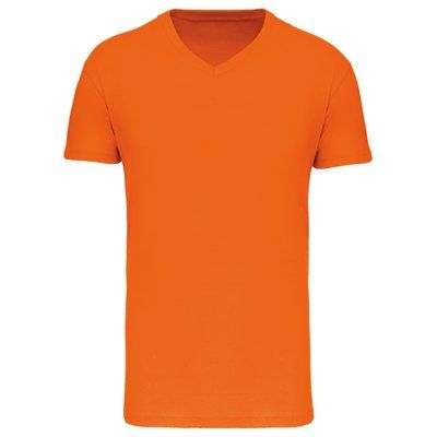 Camiseta algodón orgánico hombre Naranja S