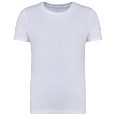 Camiseta algodón orgánico infantil Blanco 6/8 ans