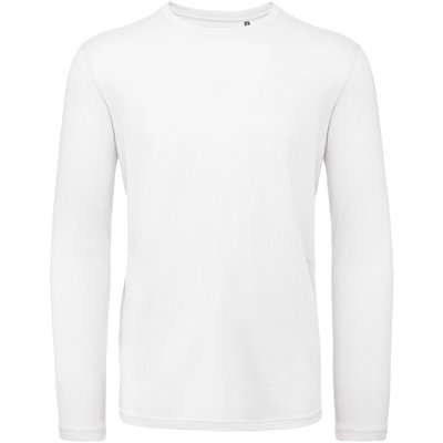 Camiseta algodón orgánico manga larga hombre Blanco L