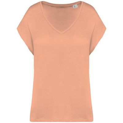 Camiseta algodón orgánico mujer holgada Apricot M