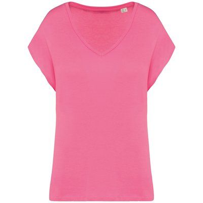 Camiseta algodón orgánico mujer holgada Candy Rose S