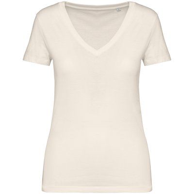 Camiseta algodón orgánico mujer Ivory L