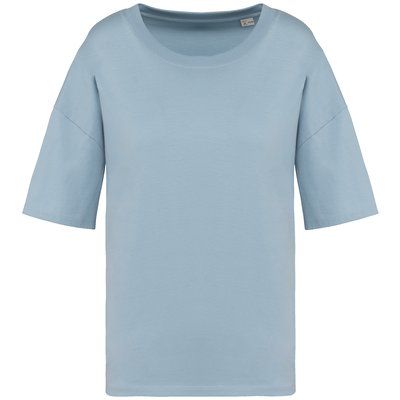 Camiseta algodón orgánico oversize mujer Aquamarine S/M