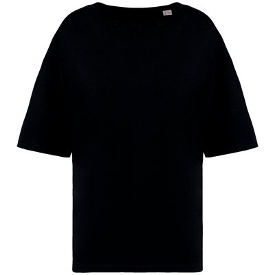 Camiseta algodón orgánico oversize mujer Negro XXS/XS