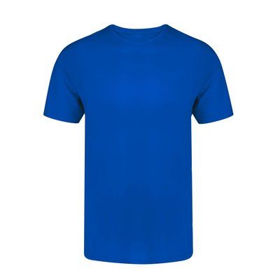 Camiseta Algodón Tacto Suave Sin Costuras Azul M