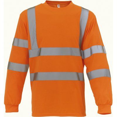 Camiseta alta visibilidad manga larga Hi Vis Orange S