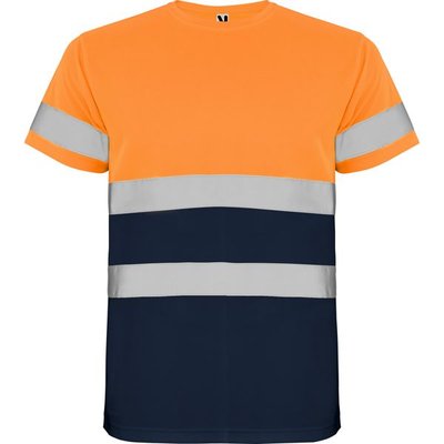 Camiseta Alta Visibilidad MARINO/NARANJA FLUOR 3XL