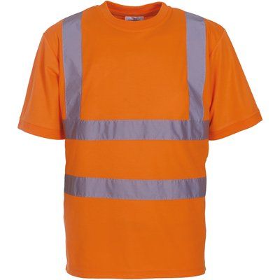 Camiseta alta visibilidad reflectante Hi Vis Orange S