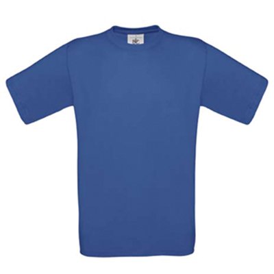 Camiseta amplia niños 100% algodón Azul 5/6 ans