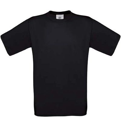 Camiseta amplia niños 100% algodón Black 5/6 ans