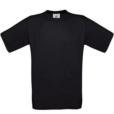 Camiseta amplia niños 100% algodón Black 9/11 ans