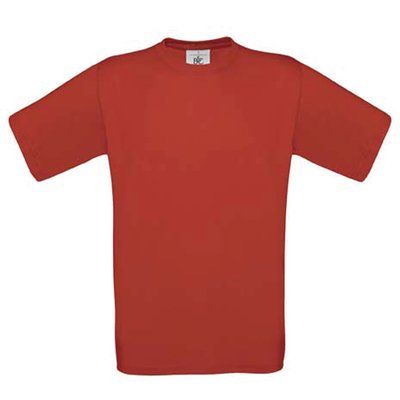 Camiseta amplia niños 100% algodón Red 3/4 ans