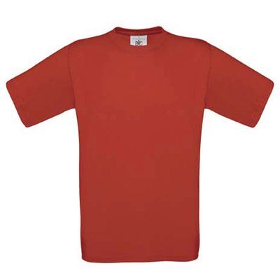 Camiseta amplia niños 100% algodón Red 7/8 ans