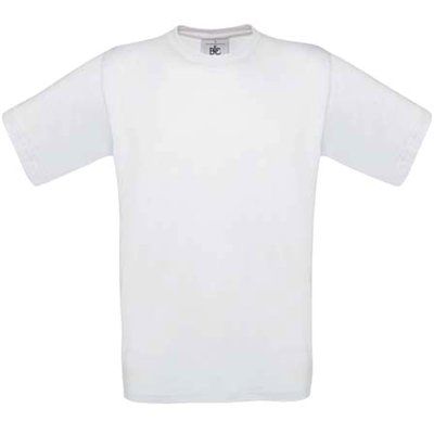 Camiseta amplia niños 100% algodón White 9/11 ans