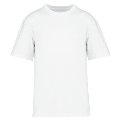 Camiseta ancha hombros caídos hombre Blanco L