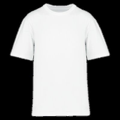 Camiseta ancha hombros caídos hombre White S