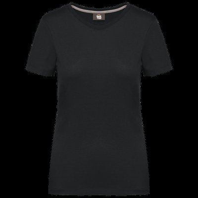 Camiseta antibacteriana mujer Negro 3XL