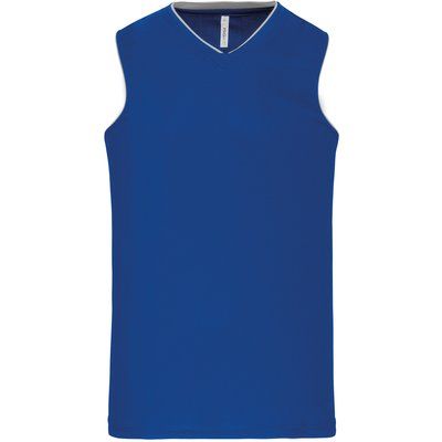 Camiseta baloncesto infantil poliéster Azul 12/14 ans