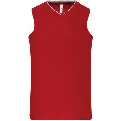 Camiseta baloncesto infantil poliéster Rojo 6/8 ans