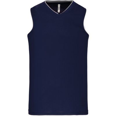 Camiseta baloncesto infantil poliéster Sporty Navy 8/10 ans