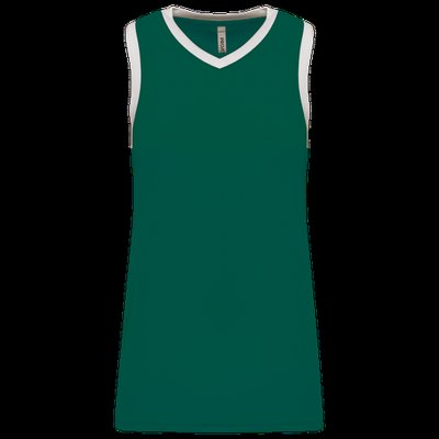 Camiseta baloncesto para mujer Dark Green / White 3XL