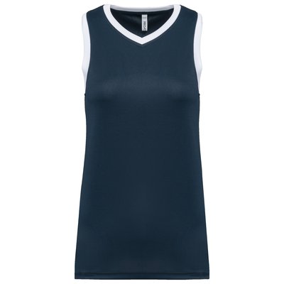 Camiseta baloncesto para mujer Navy / White XS