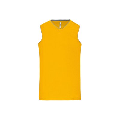 Camiseta baloncesto mujer poliéster Amarillo XS