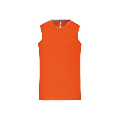 Camiseta baloncesto mujer poliéster Naranja S